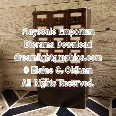 Image of printed assembled library card catalog set