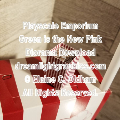 Sample of completed box of popcorn