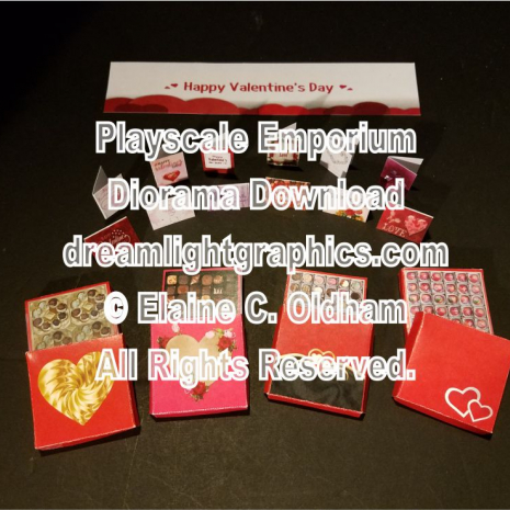 image of Valentine's Day Cards and Candy Set