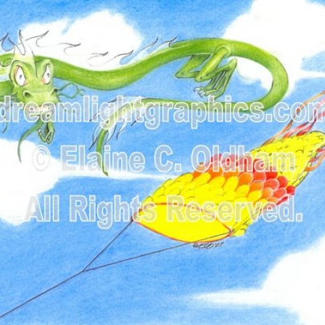 Hazards of Kite Flying (c) 2007 Elaine C. Oldham, all rights reserved