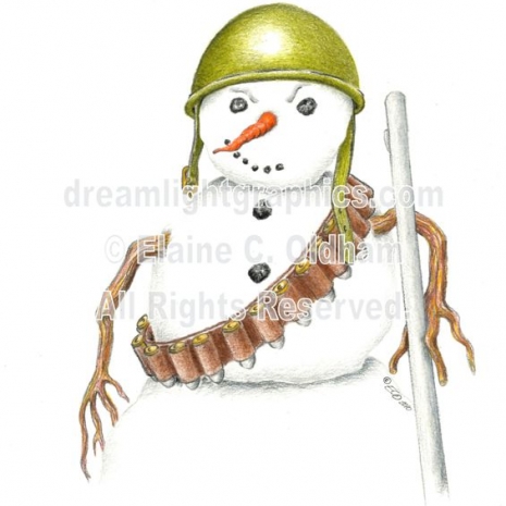 Winter Warrior (c) 2010 Elaine C. Oldham, all rights reserved