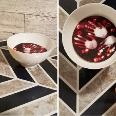 Samples of Halloween punch bowl inserts Samples of Halloween punch bowl inserts