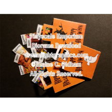 Halloween download image - candies three orange treat bags