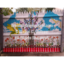 The Magic Garden mini print of mural by Elaine C. Oldham