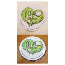 Heart Dragon Custom Button