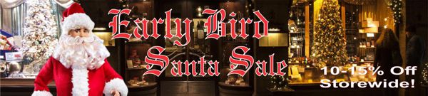 Early Bird Santa Sale banner