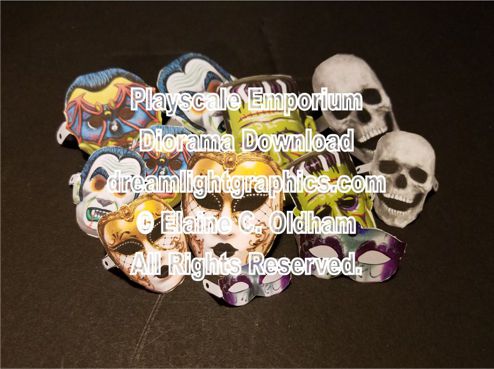 Image of assembled Halloween Masks download