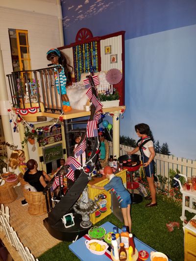 2021 Image of personal 4th of July diorama, a work in progress