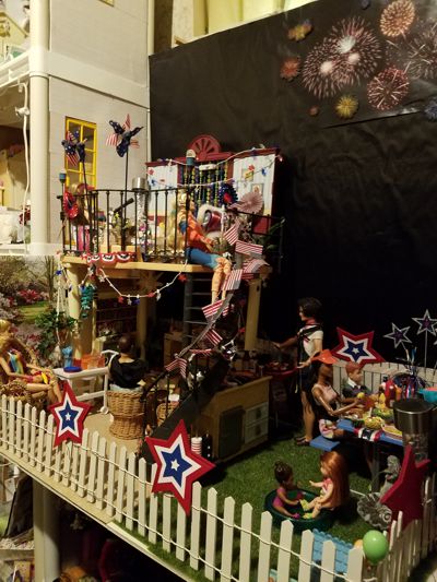 2024 Image of personal 4th of July diorama, a work in progress