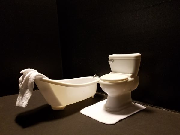 Tub and Toilet Set