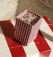 Finished box of popcorn