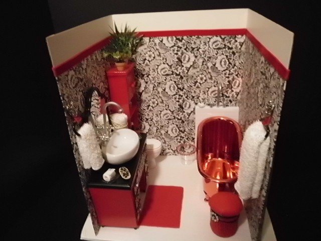 Photo of first bathroom diorama