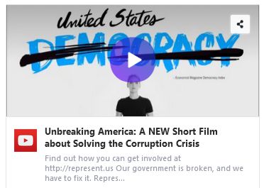 YouTube screenshot/link for Unbreaking America